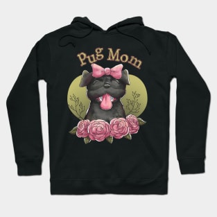 Pug mom women's dog gift Hoodie